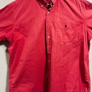 Ralph Lauren Red Casual Button Down Shirt
